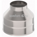 Оголовок без зонта, ф 120x190, AISI 321/430,1мм/0,5мм